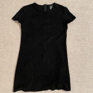 Aqua faux suede dress